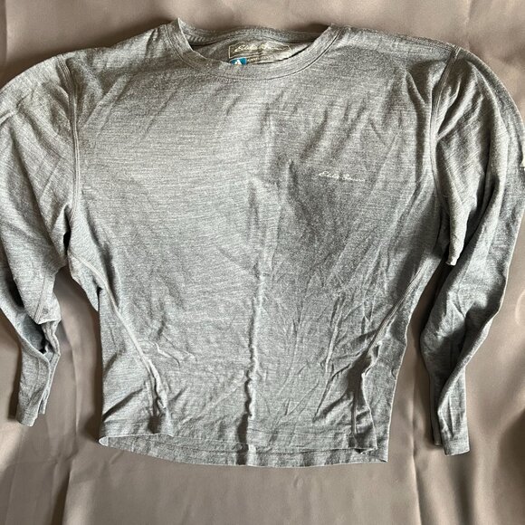 Eddie Bauer Other - Eddie Bauer Mens Gray Long-Sleeve Crewneck Shirt First Ascent M Lightweight Casu
